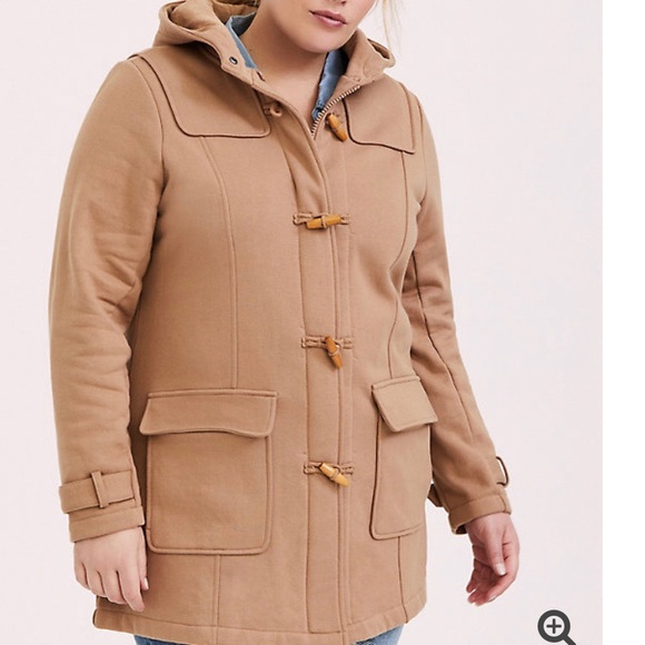 T O R R I D Camel Duffle Toggle Coat - Picture 4 of 12
